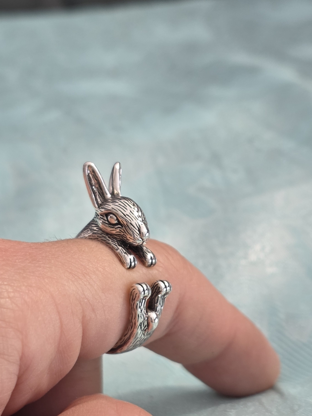 925 Silver Rabbit Wrap Ring - Adults & Kids